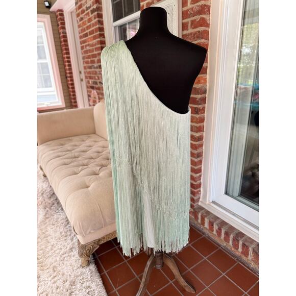 Anthropologie Mint Fringe Dress – Bold & Breezy 3X (NWT) - Picture 4 of 6